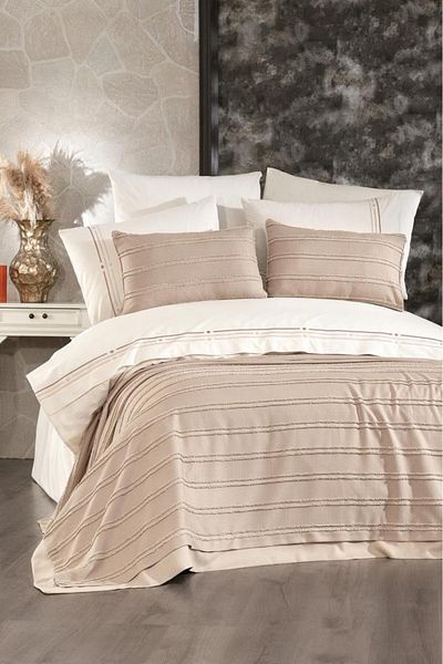 Çeyiz Diyarı Carla 9 Piece Dowry Set - Mink