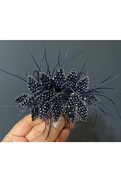 DesaAccessories Tamamen El Yapımı Kristal Taşlı Nişan, Gelin, Düğün, Saç Akse...