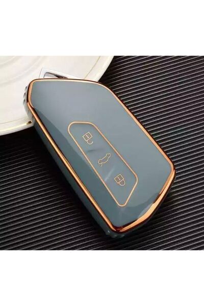 emii auto spare parts Volkswagen Golf Passat Caddy Anahtar Kılıfı Mavi/gold Gray