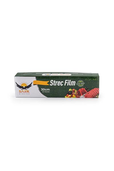 ORG AMBALAJ Stretch Film 30 cm X 150 Meter Food Stretch Film with Boxed Sliding Blade 1 Piece