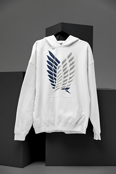 MAGORS ATTACK ON TITAN Φούτερ με στάμπα με κουκούλα με 3 νήματα