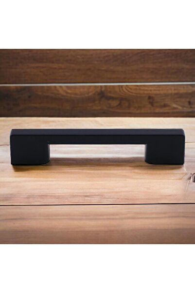Badem10 Mâner Mobilier Negru 128 Mm Plastic Dur - Dulap Sertar Bucătărie 10 Bucăți