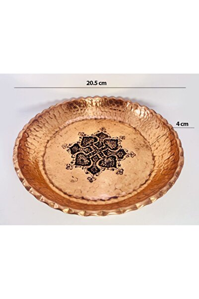 kuyaş Bakircilik Desenli El Işlemeli Bakır Tabak, Meyve Tabağı ,sunum Tabağı ...