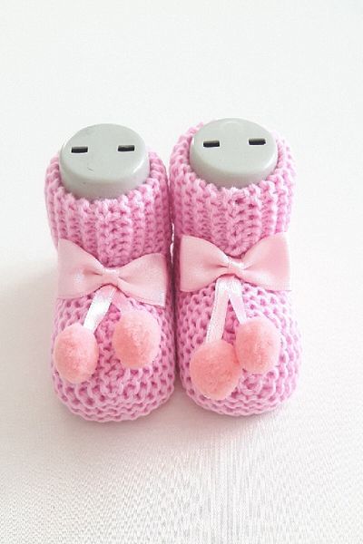 Gogo Baby Booties Knitted 0-6 Months