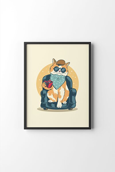 epiqart Cat - Black Frame
