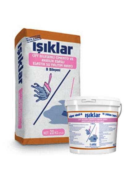 Nano Çimento Esaslı Çift Bileşenli Su Yalıtım Malzemesi (A+B) Bileşenli A=20K...