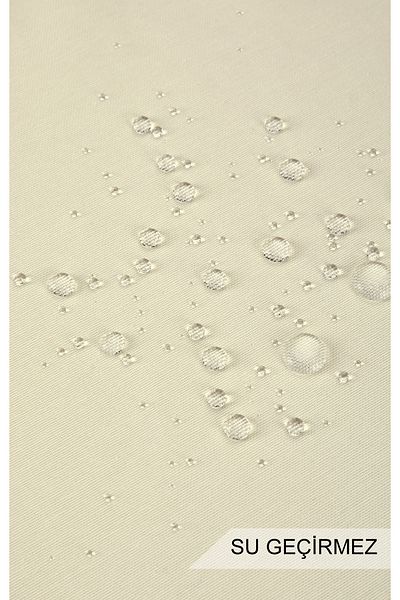 HOMELKA Washing Machine Cover Liquid Proof Fabric Cream Color Plain Model