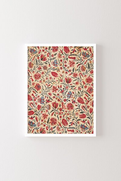 epiqart Model de flori roșii - Cadru alb