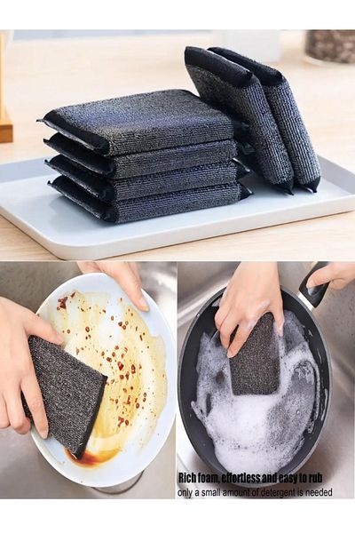 elfnur 2 Pieces Stainless Inox Wire - Magic Dish Sponge