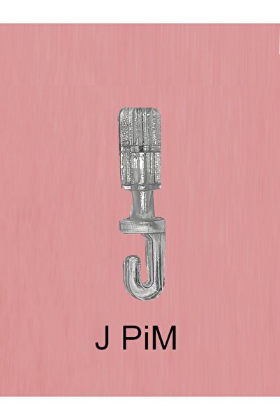 PERDE Mix Akıllı Dikey Perde Pimi J Tip 20' Li Paket Değiştirelebilir Vagon U...