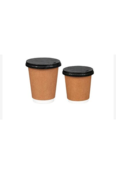 Kraft Black Cardboard 8-9-12 oz Hot Drink Cover -50 Pieces
