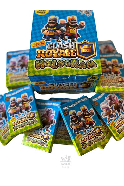wildpanda Clash Royale 2024 Surprise Hologram Game Card 24 Packs Total 240 Cards in Full Box