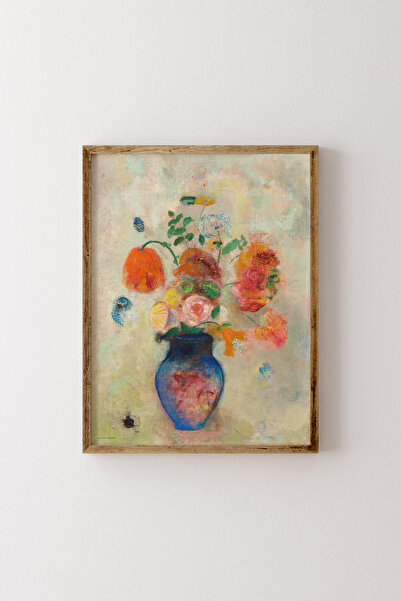 epiqart Flower Vase - Wooden Patterned Frame