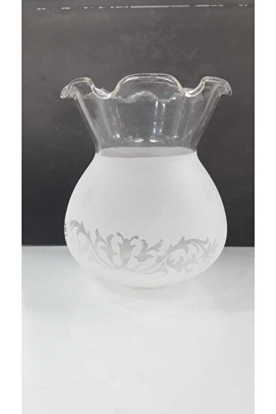 ADA AVİZE Fanus Avize Camı Mat Beyaz(boyu 14 Cm, Çapı 12 Cm)