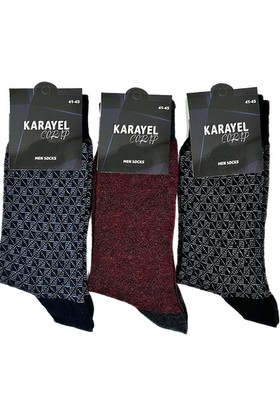 HANKARAYEL Σετ 12 ανδρικές κάλτσες Jacquard