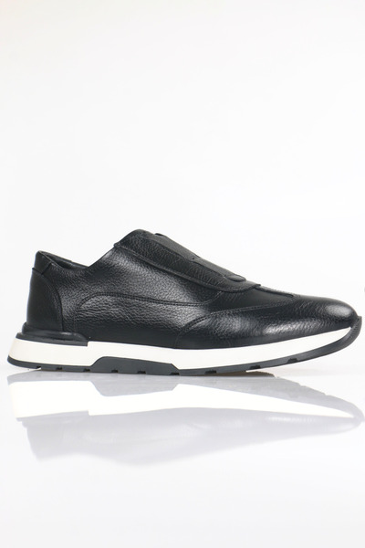 Marcanoon Pantofi casual elastici pentru bărbați din piele naturală