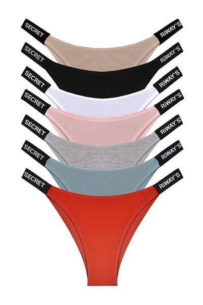 riways secret Cotton Edge Band Rubberized Brazilian 7 Pack