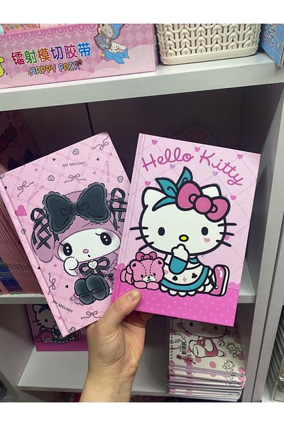 SANRIO دفتر ملاحظات ذو غلاف صلب لشخصية سانريو - جدول الأعمال قطعة واحدة