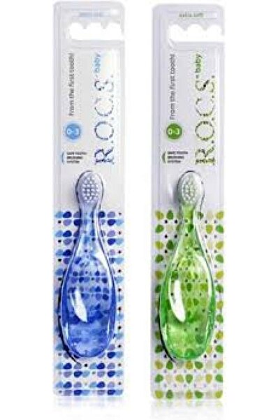 R.O.C.S. Rocs Baby Diş Fırçası Mavi Ve Yeşil