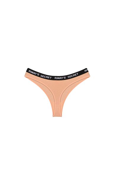 riways secret Cotton Waistband Elastic Thong 3-Pack