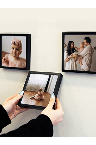 Tual Rame adezive Snap-On Pola 12x12cm - Pachet de 3 Pachet PVC Li