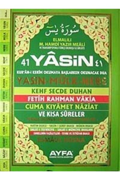 Ayfa Basın Yayın 41 Yasin Türkçe Okunuşları Ve Açıklamaları (cami Boy Kod:051)