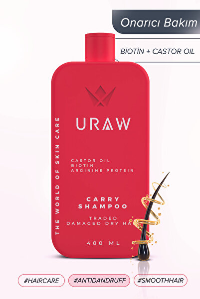 Uraw Bayanlara Özel Kuru, Boyalı Saçlar İçin Yoğun Saç Dökülmesine Karşı Bakım Şampuanı 400 Ml