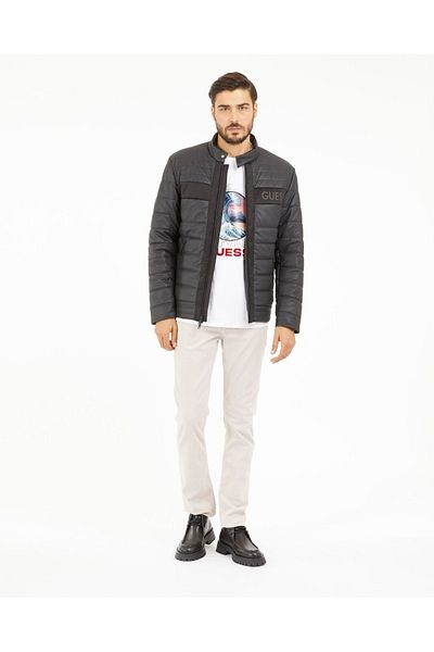 Guess Logo Stretch Padded Coat