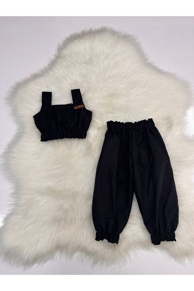 Moda Lina Baby Baby Girl Solid Color Crop & Pants Set