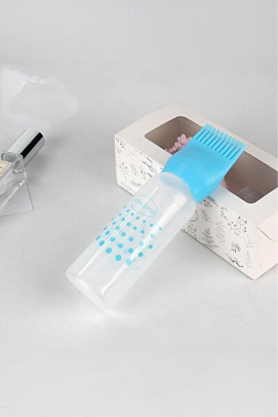 Akkoyunlu home زجاجة وفرشاة سيليكون لتلوين الشعر - مشط