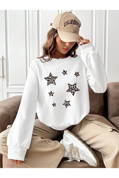 Vordevia Φούτερ με στάμπα Leopard Star Special Design