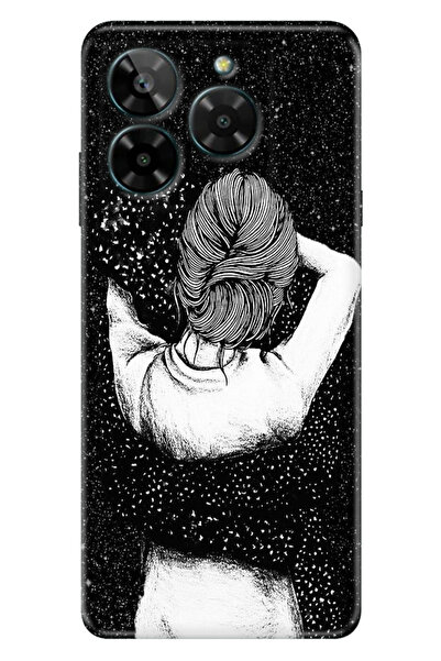 General Mobile ERA 50 Kılıf Telefon Kılıfı ERA50 Baskılı Siyah Aşk