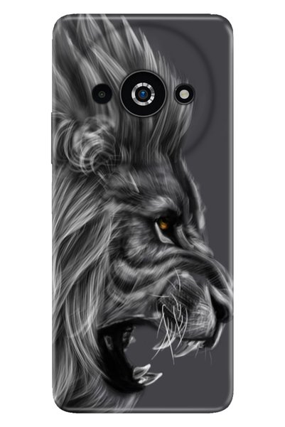POCO C61 Poco Case Phone Case Pococ61 Printed Black Lion