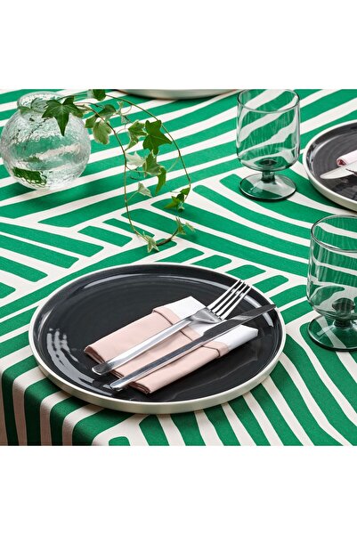 IKEA مناديل قماش MD Nabbfisk، وردي فاتح-أبيض، 30x30 سم، 4 قطع