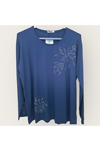 AYM TAŞ İŞLEMELİ ANNE BLUZU
