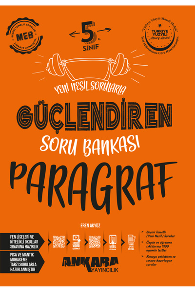 Ankara Yayıncılık 5. Sınıf Güçlendiren Paragraf Soru Bankası Güncel Son Baskı