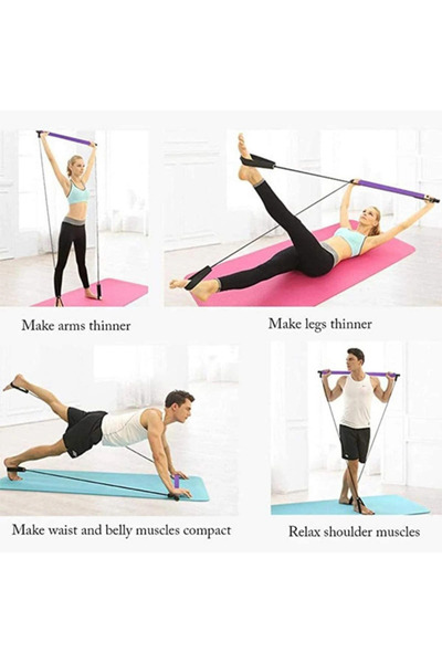alpanya Squat Pilates Studio Evde Spor Egzersiz Çubuğu Kalça Basen Sıkılaştır...