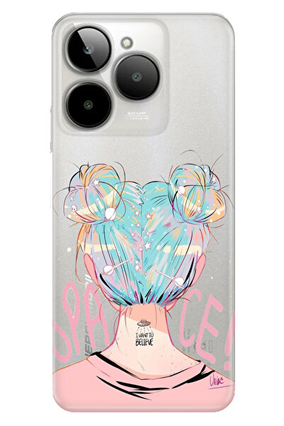 General Mobile ERA 30 Kılıf Telefon Kılıfı ERA30 Baskılı Uzaydan Gelen Kız