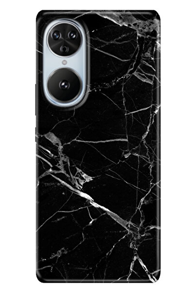 Reeder S19 Max Pro S Edge Kılıf Telefon Kılıfı Baskılı Mermer Siyah