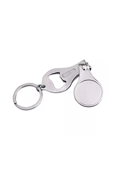 hiçdurmaal Tırnak Makaslı Açacaklı Metal Anahtarlık 1 Adet