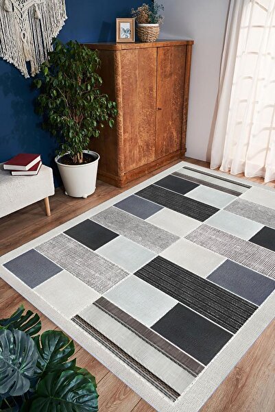 eco concept Dijital Baskı Salon Halısı, Çizgili Halı, Kaymaz, Mutfak Halısı, ...