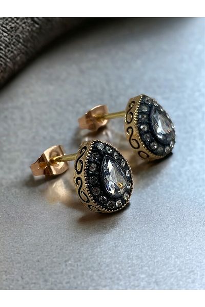 FAYRA ACCESSORIES أقراط قطرة الماء بتفاصيل حجر الزركون