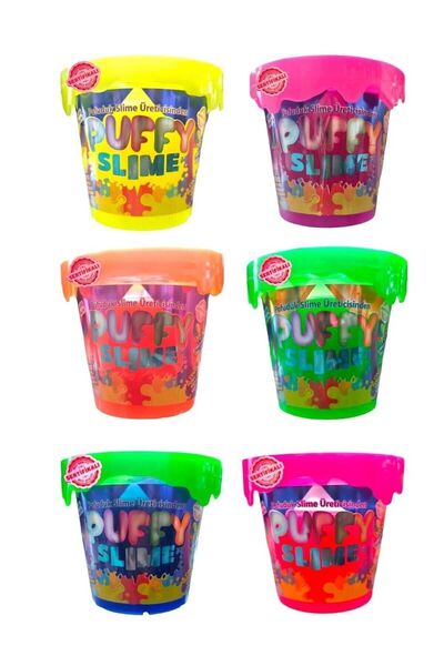 Oyunsal BamBamToys Puffy Slime New Trend Slime - Fluffy Slime Neon Colored 120 Gr Slime