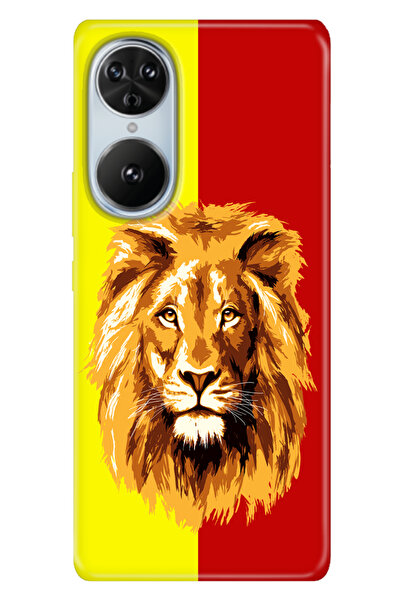 Reeder S19 Max Pro S Edge Kılıf Telefon Kılıfı Baskılı Sarı Kırmızı Parçalı A...