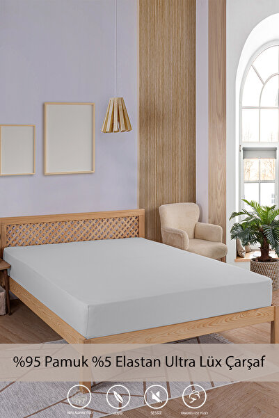 y.h yıldızer home collection Single Combed Cotton-Lycra Elastic Sheet - 100% ...