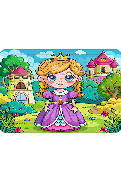 ASE DİZAYN Ahşap Çocuk Puzzle(YAPBOZ) 54 Parça 1 Adet