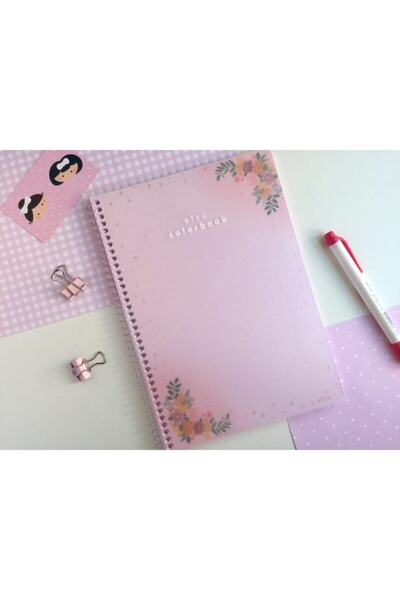 Efsu Pembe Çiçekli Colorbook