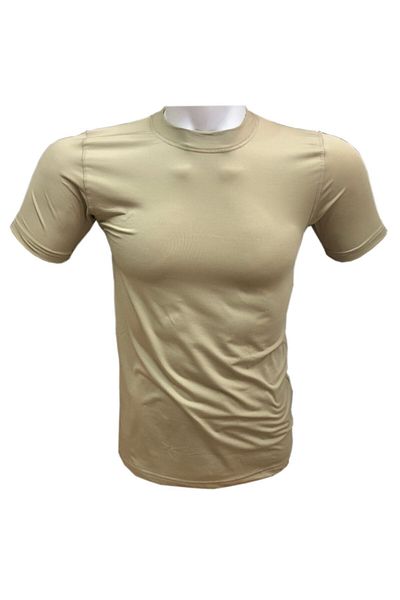 FLAŞ Ανδρικό μπλουζάκι Military Thermal Microfiber με κοντό μανίκι μπεζ Nano T-shirt