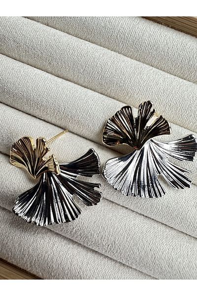 ringbox Double Color Flower Earrings
