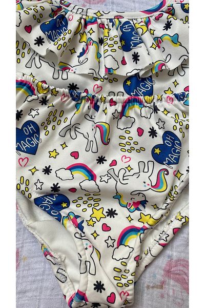 DKY Unicorn Pattern Girl Bikini Set